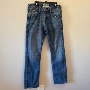 Ariat Mens Slim Fit Straight Leg Blue Denim Jeans Size 30x34